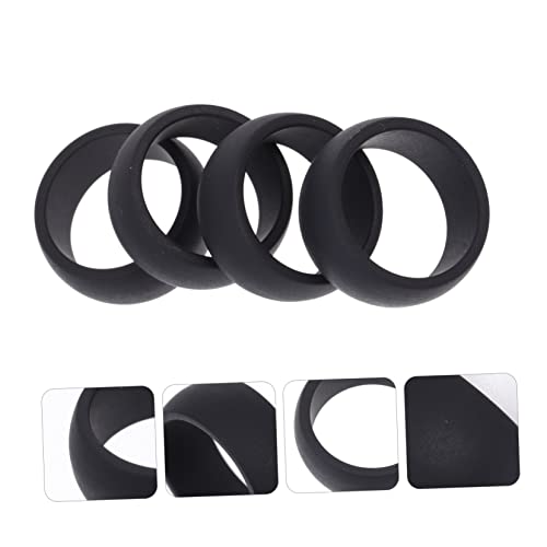 Anillos deportivos de silicona para hombres 4 piezas miniatura 6