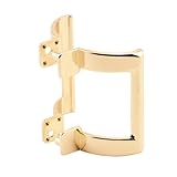 Prime-Line M 6159 Diecast Shower Door Handle Set for Shower Doors or Tub Enclosure, 2” Hole Center, Brass (Single Pack)
