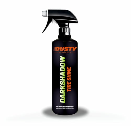 Dusty - Abrillantador de Plástico y Neumáticos Coche Moto | Restaurador Gomas Viejas Recupera Brillo | Renueva Repara y Restaura Plásticos Exteriores Deteriorados o Blanquecinos | Dark shadow