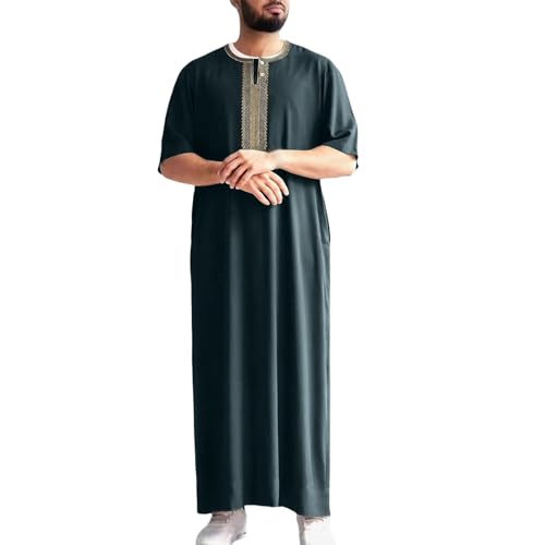 Thobe arabe qamis homme manches longues abaya islamique jubba