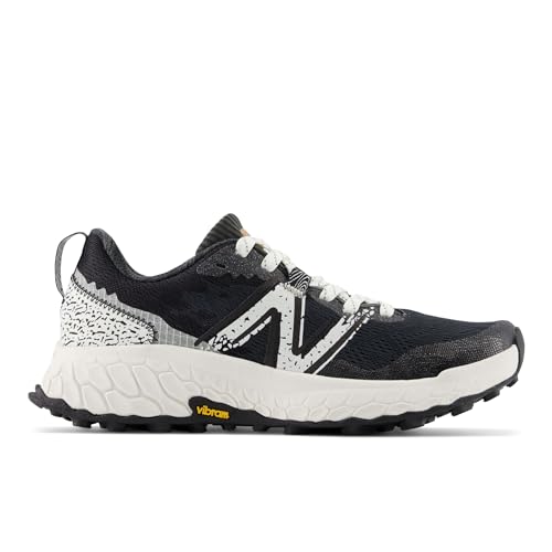 New Balance Women's Fresh Foam X Hierro V7 Trail Running Shoe, Blacktop/Sea Salt, 7