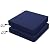 Favoyard Patio Chair Cushions 19 x 19 x 3 Inch Waterproof Outdoor Seat Cushions for Patio Furniture 3-Year Color Fastness Garden Sofa Couch Pads with Handle & Adjustable Straps Set of 2, Blue