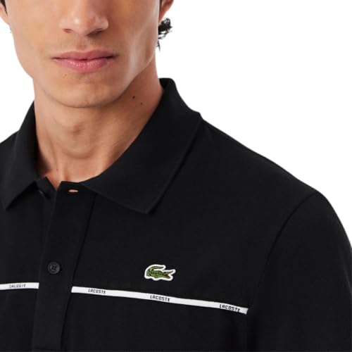 Lacoste Men's Seasonal Short Sleeve Regular Fit Contrast Piping Polo2