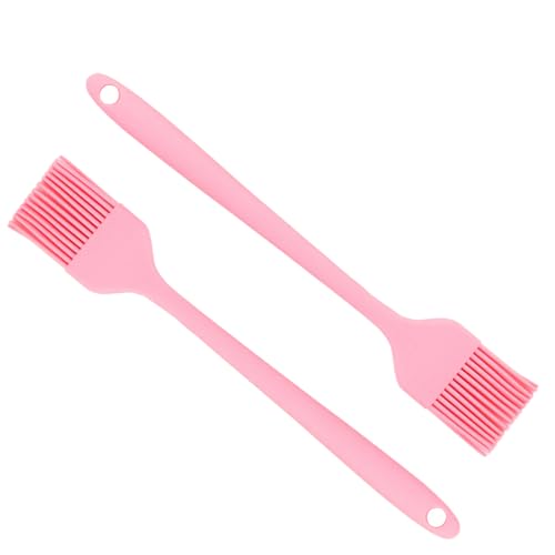 Silicone Basting Pastry Brush-2pcs Heat Resistant Cooking Brush for Oil, Sauce, Butter, BBQ, Grill, BPA Free, Dishwasher Safe