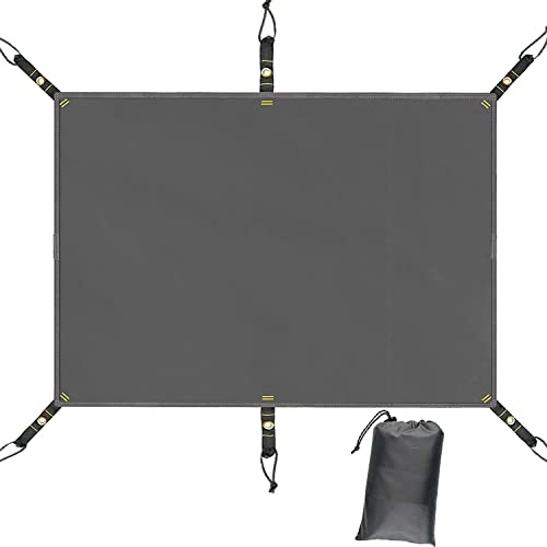 Farfly Tent Footprint, PU 3000 Waterproof Camping Tarp, 59 x 96 inches, Grey