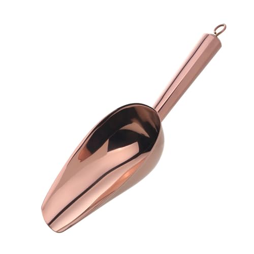 Cucharas de hielo industriales de acero inoxidable, pala suave y resistente para triturar fácilmente aperitivos o gránulos, pala de hielo multiusos de cocina para manejo de alimentos