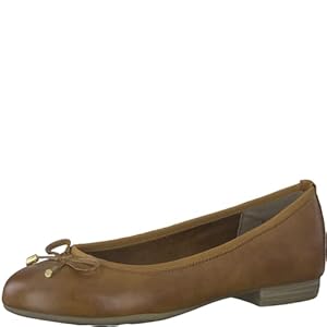 MARCO TOZZI Ballerina dames Blokhak, zacht gevoel me voetbed, ideaal voor business en vrije tijd