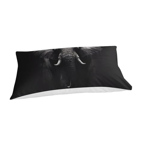 Parure de lit éléphant 3D avec housse de couette single aux finitions soignées