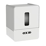Valixirant Abdeckung für Induktions-Tücherbox, ABS-Material, automatischer Handsensor, montiert mit Nachtlicht, Aufbewahrungsrille, verstellbare Papierlänge, Grau (graues USB)
