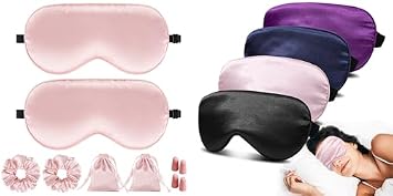 2 Sets Sleep Masks & Scrunchies and 4 Pack Sleep Masks