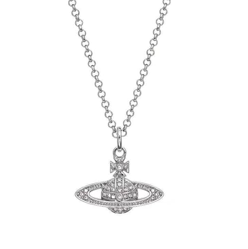 Yoimckay Saturn Halskette Planet Fashion Planet trendiger Schmuck Halskette mit Anhänger Kette Damen ästhetisch einfach personalisiert Frauen Geburtstagsgeschenke Edelstahl