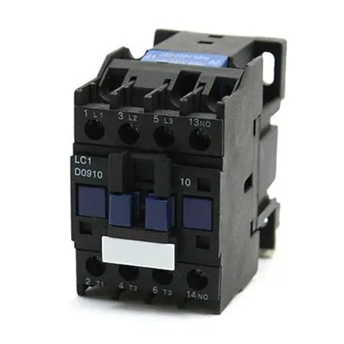Contacteur tripolaire LC1-D0910 à coupure sécurisée et fixation sur rail DIN