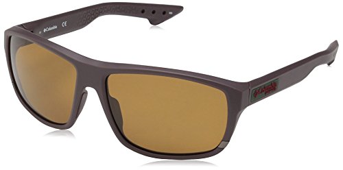 Columbia Men's Airgill Lite Oval Sunglasses, Matte Cinder/Brown Polarized, 60 Mm #TOP18