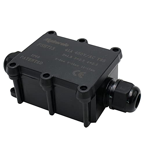 Underground Electrical Box Waterproof Ip68 Junction Box,2 Way Plug Line M20 Coaxial Cable Junction Box Connector Wire Range 5 To 15Mm Outdoor External Electric Power Cord Boxes #TOP1