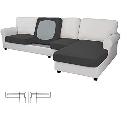 Easy-Going Stretch 4 Pieces Couch Cushion Covers Cover