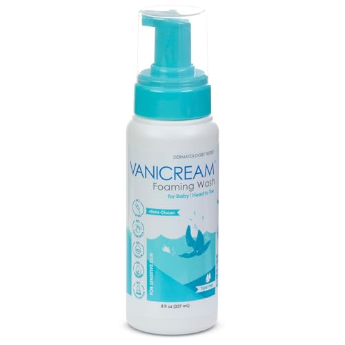 Image of Vanicream Foaming Wash for Baby, 8 Oz, Gentle Cleanse and Moisture, Tear-Free Baby Shampoo and Body Wash with Beta-Glucan, Formulated without Common Irritants for Sensitive Skin, All Ages