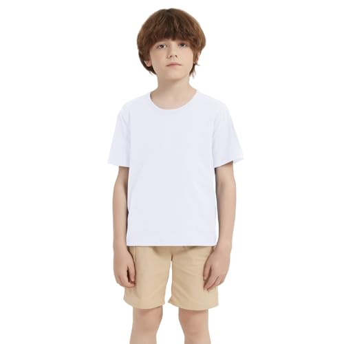 5 Pack Cotton Boys Kids Tshirts Short Sleeve Summer Tops Clothes Tee Shirts for Toddlers(Age 2-14)4