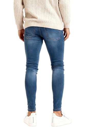 Image of GINGTTO Skinny Jeans Men Slim Fit Stretch Tapered Leg