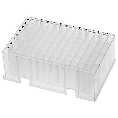 Labcon 3905-520-010-9, PurePlus 96 Well Deep Well Forensic Plate with Square Well and Conical Bottom, Autoclavable, 2.0mL Capacity, Pack of 100