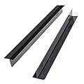 Stainless Steel Stove Counter Gap Covers (2 Pack), Kitchen Stove Gap Filler, Range Trim Kit, Stove Gap Guards, Heat Resistant Oven Gap Filler, Adjustable Length 13.8" to 27.5" (T Shape)