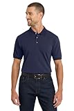 Port Authority Men's Pique Knit Polo M Navy
