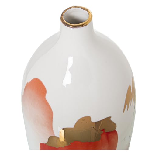 Vase en céramique bicolore 27cm pour illuminer un coin de pièce sombre