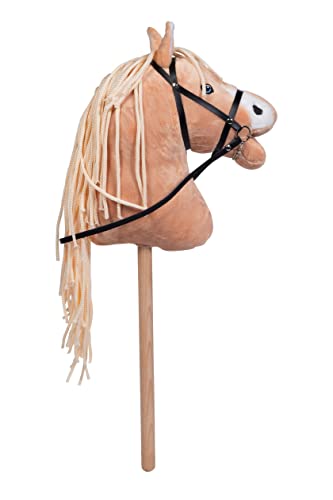 HKM SPORTS EQUIPMENT Hobby Horse -Sunny-, Steckenpferd inkusive Trense, Hellbraun Cover