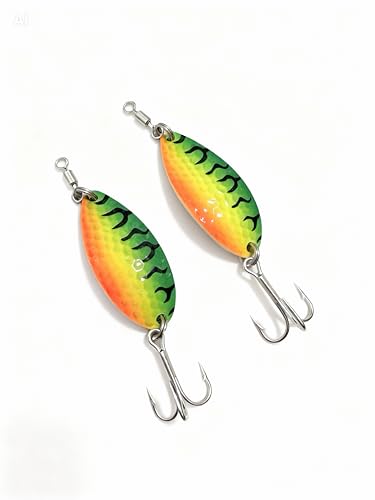 Cuillères Glow Glory Prime Lures leurres vibrants phosphorescents haute visibilité