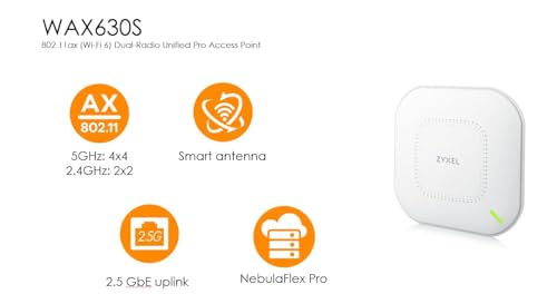 Zyxel WAX630S 2400 Mbit/ Connexion Ethernet supportant 'alimentation via ce port PoE Neuf - vue 7