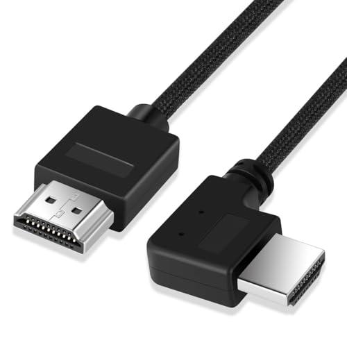 超薄型 8K HDMI 2.1 L型90度 右向きケーブル