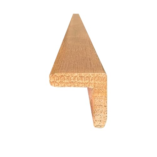 Image of 1x1 Outside Corner Trim Moulding, Real Hardwood, The Millwork Outlet (Clearcoat Red Oak, 94 inch)