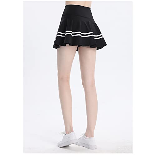Skorts Saias Para Mulheres, Mini-saia Plissada De Cintura Alta, Skatista De Tênis Atlético Skort