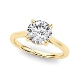 JTC LTD 0.33ct Lab-Grown Diamond Solitaire Engagement Ring In Yellow Gold-Q
