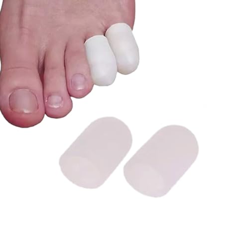 Bargain Wells Silicone Toe Caps (1 Pair) – Soft Gel Toe Protectors for Blisters, Corns, and Friction Relief – Fits Big Toes or Small Toes