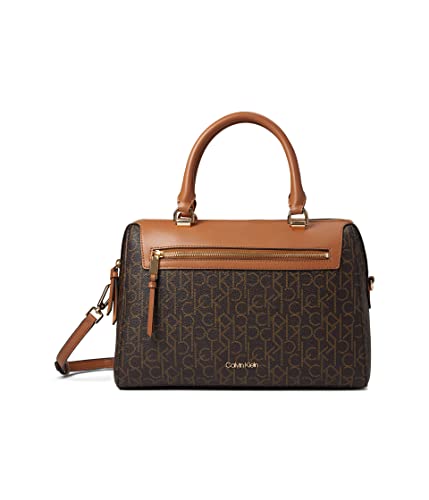 Calvin Klein Opal Satchel Brown/Khaki/Caramel One Size