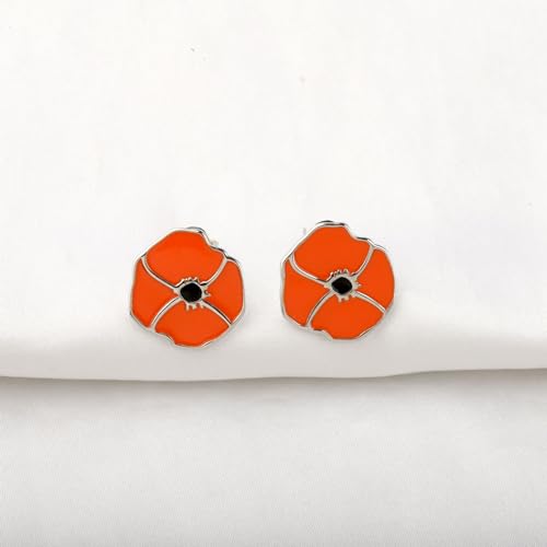 CENWA California Poppy Earrings Poppy Studs Small Flower Earrings Gift For Her4