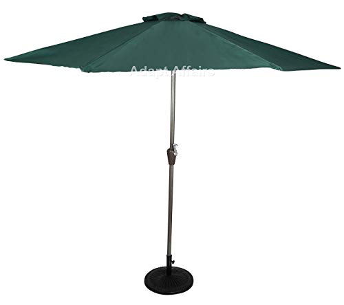 Image of INVEZO outdoor Garden Center pole umbrella big size metal center pole umbrella with 22kgs base - 9 ft dia Patio /Balcony terrace umbrella