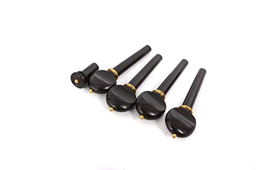 image for Yinfente 4/4 Full Size Violin Accessories Set - Includes Ebony Wood Pe