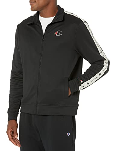 Champion-Mens-Lightweight-Stretch-Warmup-Signature-Logo-Full-Zip-Moisture-Wicking-Athletic-Jacket