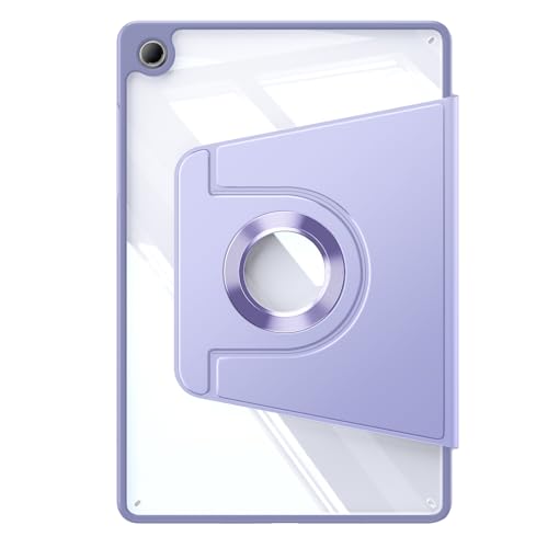 Fintie 360 Degree Rotating Case for Samsung Galaxy Tab A11+ Plus 11 Inch 2025/ A9+ Plus 2023, Swiveling Protective Stand Clear Back Cover, Auto Wake/Sleep, Purple by FINTIE - Used condition - Image 9