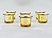 Hosley Set of 6, Metallic Champagne Antique Gold Glass Candle/Tealight Holder with Free 6 Tealights. Ideal Gift for Wedding, Bridal, Party, Votive/Tea Light Gardens O3