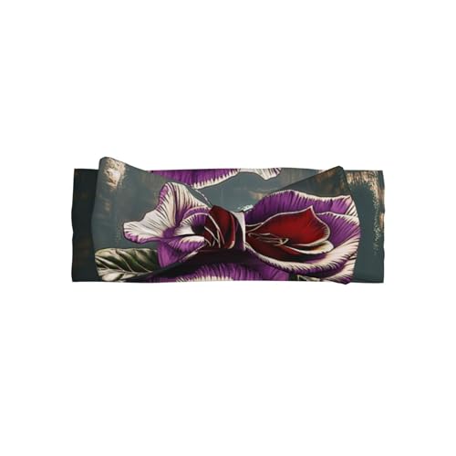 Mysterious Water Giant Rose Baby Headbands Soft Nylon Hairbands with Stretchy Bows Girls Hair Accessories for Newborn Infant Toddler Kids