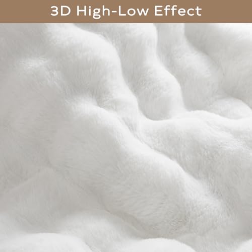 Tapete Ashler de piel sintética blanca 2x6 ft miniatura 4