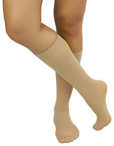Image of ToBeInStyle Womens Pack of 6 Knee High Trouser Professional Socks