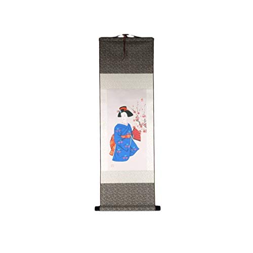 lachineuse Kakemono, Wood paper, Japan Blue, 100x30 cm, 100L x 30W cm - Image 3