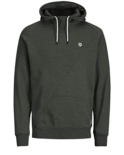 JACK & JONES Herren JJEPINN Sweat Hood NOOS 12116490, Rosin/Melange - Whisper White, XXXL – Ansicht 1