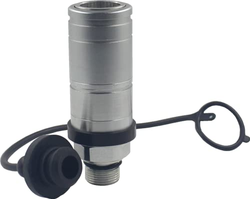 Buyers Products Hydraulic Reservoir Cap, TC0015, Filler Breather Cap W/Chain, 6EA, Stainless Steel, Natural, Car, Truck