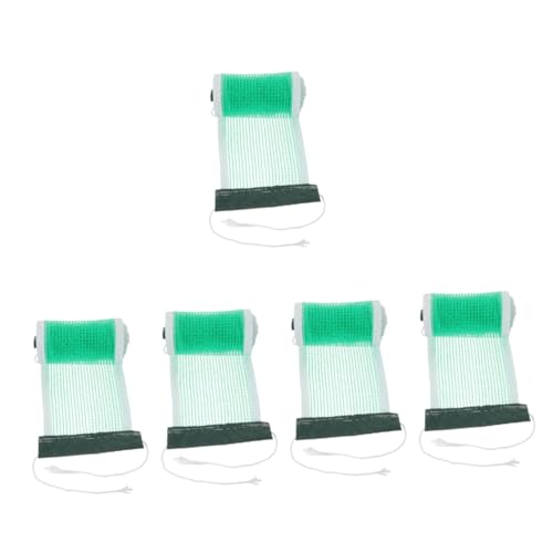 Toddmomy 5 Piezas Red de Tenis de Mesa Redes Red de Entrenamiento de Tenis Red estándar de Tenis de Mesa Red portátil de Tenis de Mesa Red de Repuesto para Tenis de Mesa Red Plegable Green