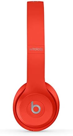 Beats Solo3 Wireless On-Ear Headphones - Apple W1 Headphone Chip, Class 1 Bluetooth, 40 Hours Of Listening Time - Red (Latest Model)