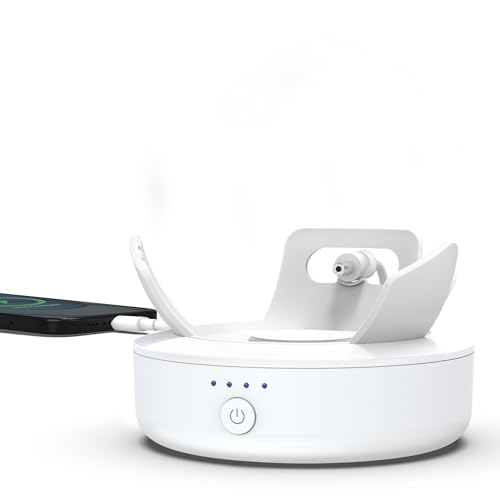 Image of PlusAcc Battery Base for Dot 5th Gen & Dot 4th Gen - Table Stand Accessories Compatible with iPhone Models & Dot 5th Generation (White)